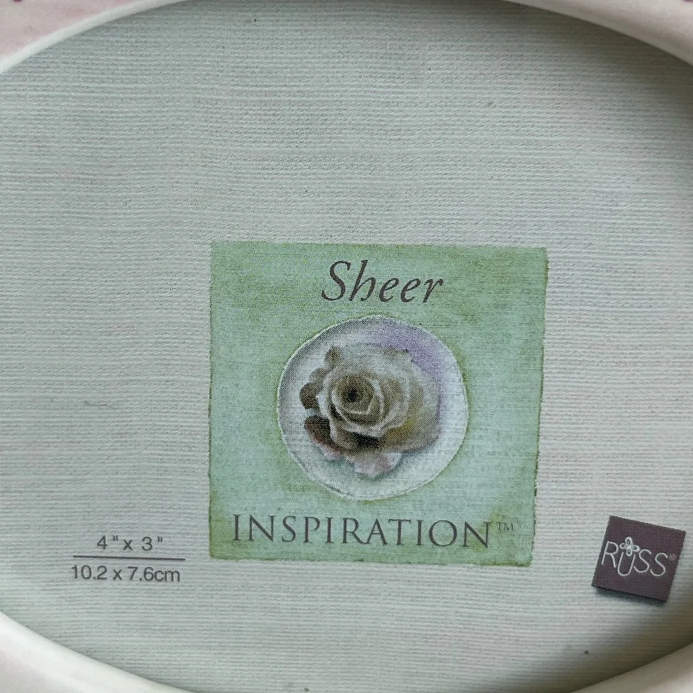 Russ Berrie Sheer Inspiration Memories Hand Painted Ceramic Photo Frame